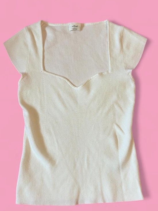 Wilfred Tops - ✨Wilfred cream ribbed knit top ✨